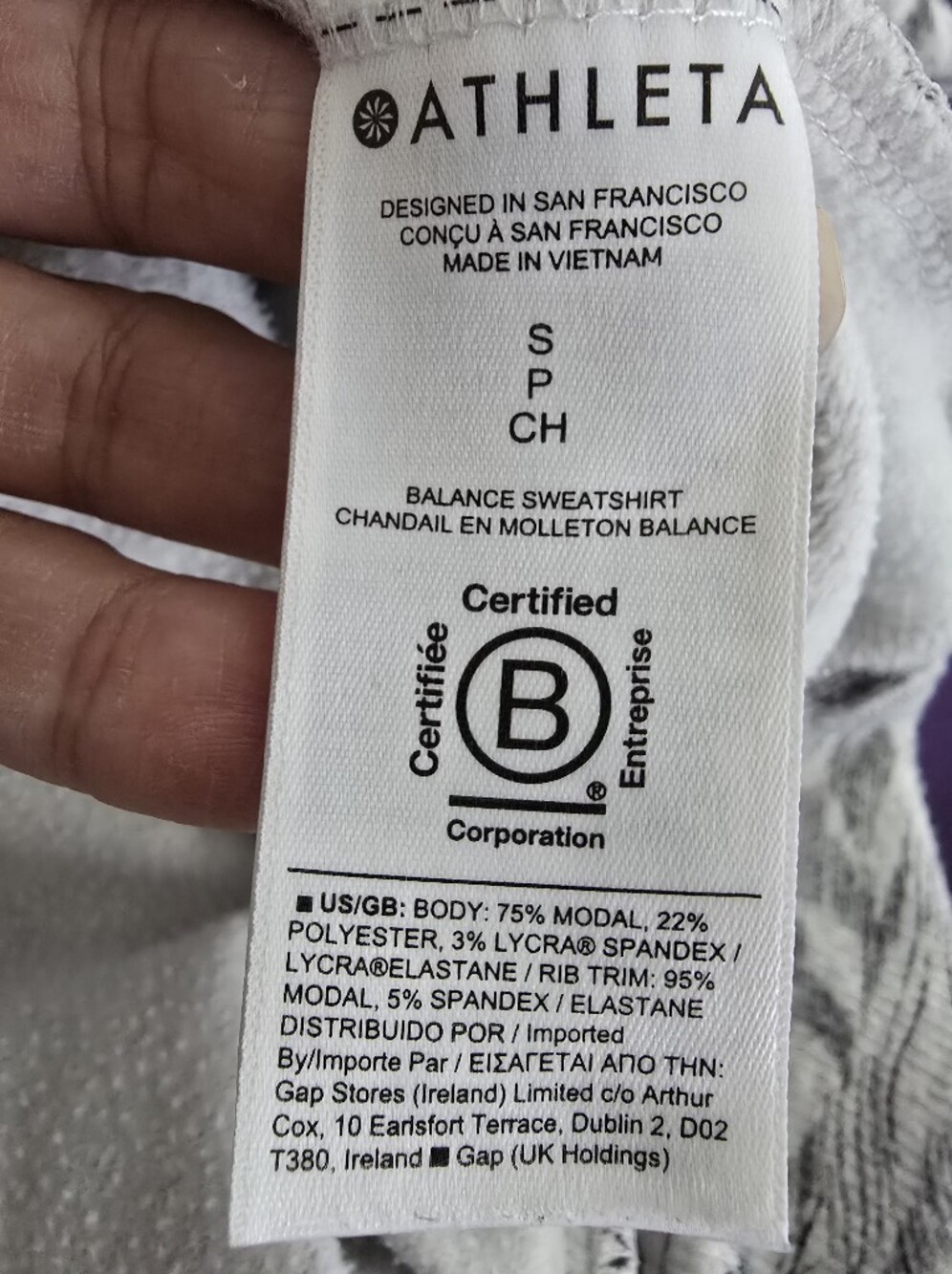 Athleta Eden Floral Hoodie Sweatshirt. Full Zip With Front Pockets - Picture 12 of 13